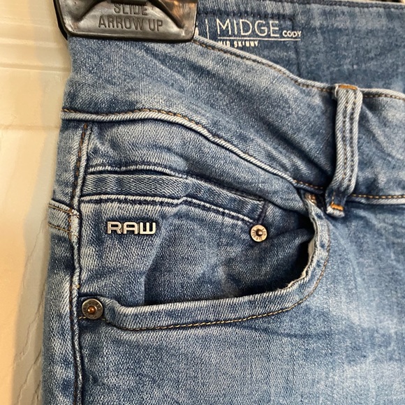 Raw Stretchy Skinny low/mid rise Tall Jeans - Picture 4 of 8